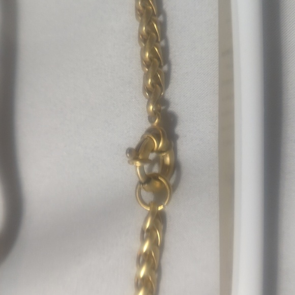 Authentic Vintage Golden Versace Rope Chain With 4" Cross Pendant - Picture 5 of 6